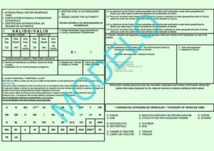 Carta verde y certificado internacional de seguro para viajar al extranjero 5 Carta verde y certificado internacional de seguro para viajar al extranjero